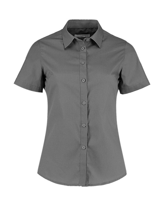 Chemise personnalisable KUSTOM KIT Women's Tailored Fit Poplin Shirt SSL