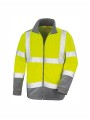RESULT SAFETY MICROFLEECE fluorescent yellow/workguard grey personnalisable