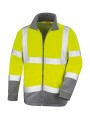 RESULT SAFETY MICROFLEECE jaune fluo/gris personnalisable