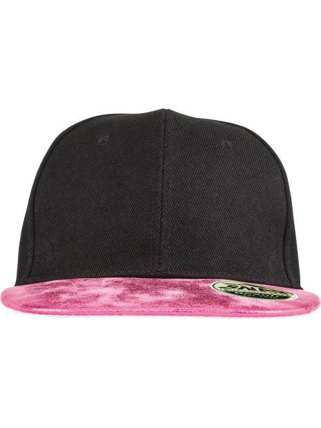 RESULT Casquette Bronx Glitter noir/rose personnalisable