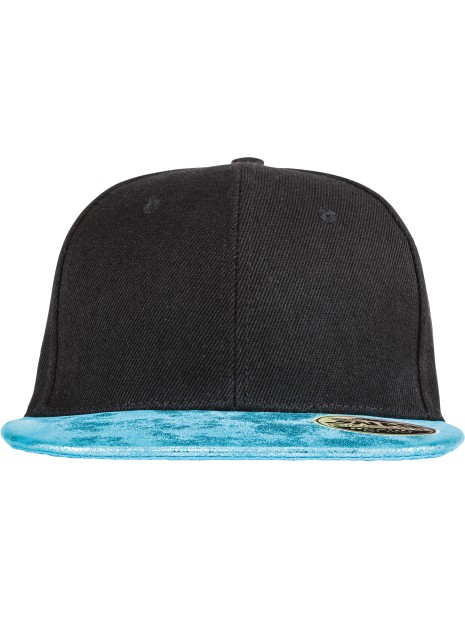 RESULT Casquette Bronx Glitter noir/turquoise personnalisable