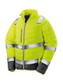 RESULT Veste de sécurité toucher doux jaune fluo/gris personnalisable