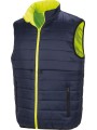 RESULT Bodywarmer de sécurité réversible fluorescent yellow/navy personnalisable