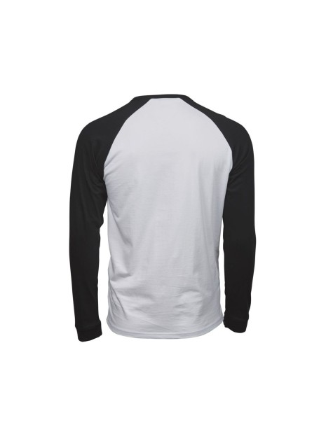TEE JAYS BASEBALL TEE blanc/noir personnalisable
