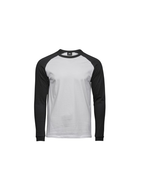 TEE JAYS BASEBALL TEE blanc/noir personnalisable