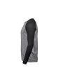 TEE JAYS BASEBALL TEE heather/noir personnalisable