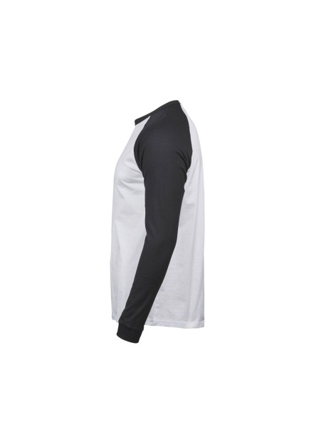TEE JAYS BASEBALL TEE blanc/noir personnalisable