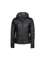 TEE JAYS LADIES HOODED OUTDOOR CROSSOVER black/black melange personnalisable