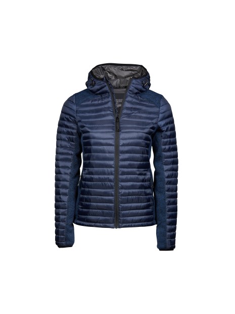 TEE JAYS LADIES HOODED OUTDOOR CROSSOVER navy/navy melange personnalisable