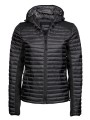 TEE JAYS LADIES HOODED OUTDOOR CROSSOVER BLACK/BLACK HEATHER personnalisable
