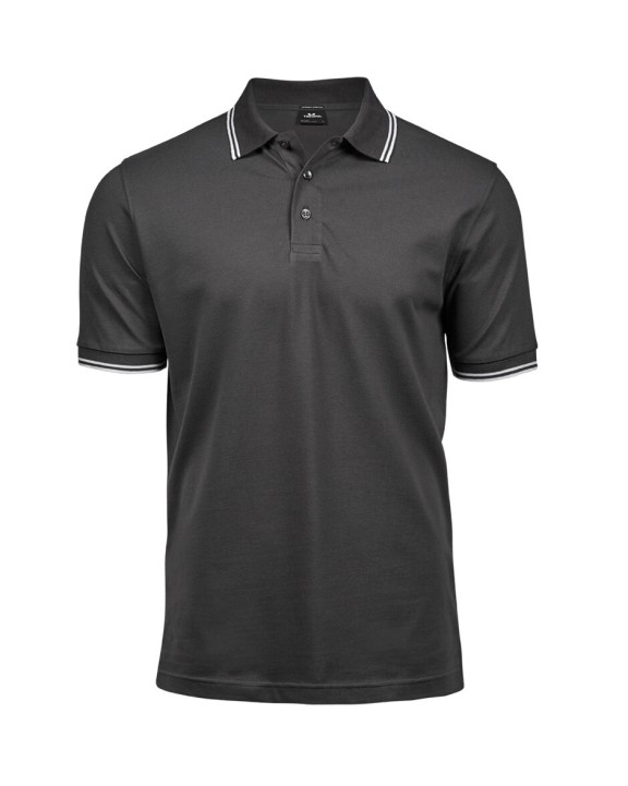 TEE JAYS LUXURY STRIPE STRETCH POLO Poloshirt personalisierbar
