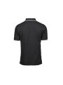 TEE JAYS LUXURY STRIPE STRETCH POLO noir/blanc personnalisable