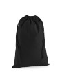 WESTFORDMILL Sac cordelette en coton premium noir personnalisable