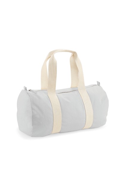 WESTFORDMILL EARTHAWARE® ORGANIC BARREL BAG gris clair personnalisable