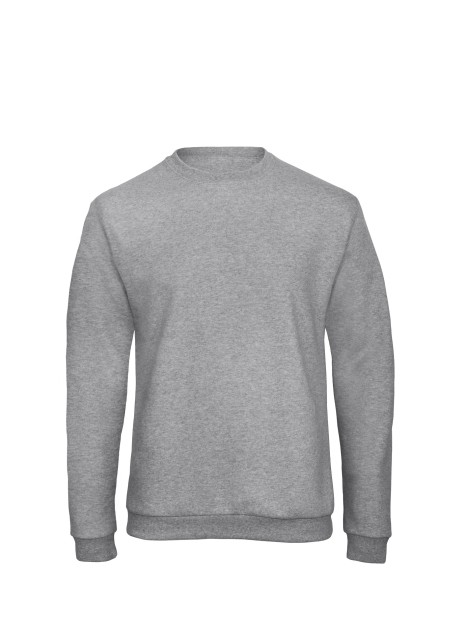 B&C Sweatshirt col rond ID.202 heather grey personnalisable