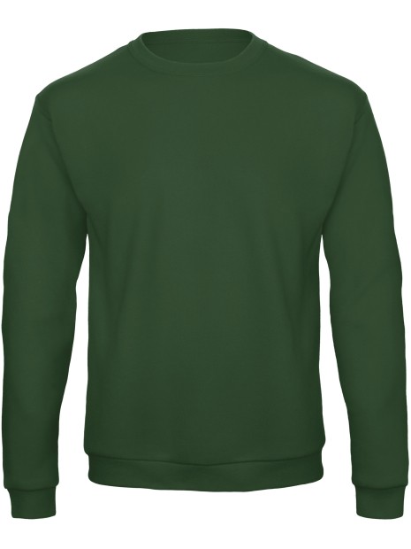 B&C Sweatshirt col rond ID.202 vert bouteille personnalisable