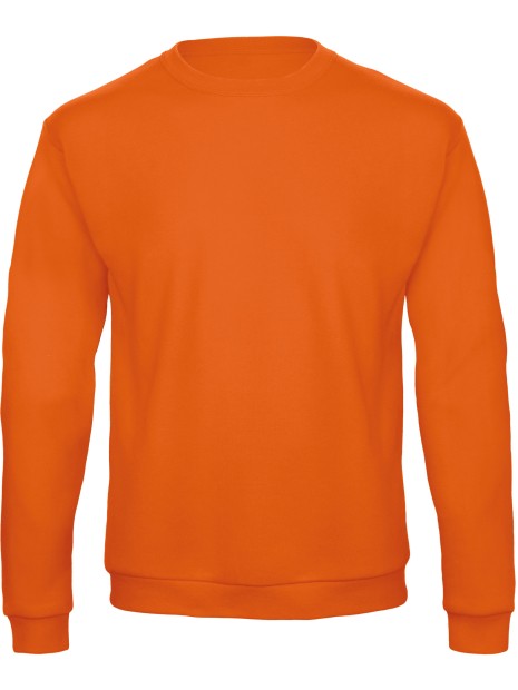 B&C Sweatshirt col rond ID.202 orange citrouille personnalisable