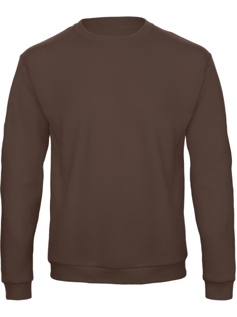 B&C Sweatshirt col rond ID.202 brun personnalisable