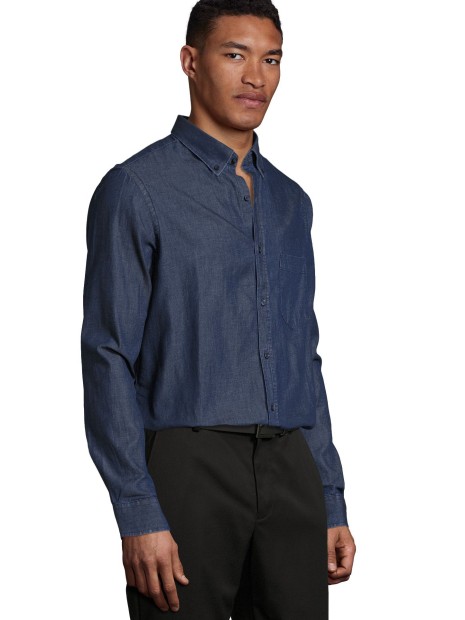 Chemises à personnaliser SOL'S Barry Men denim