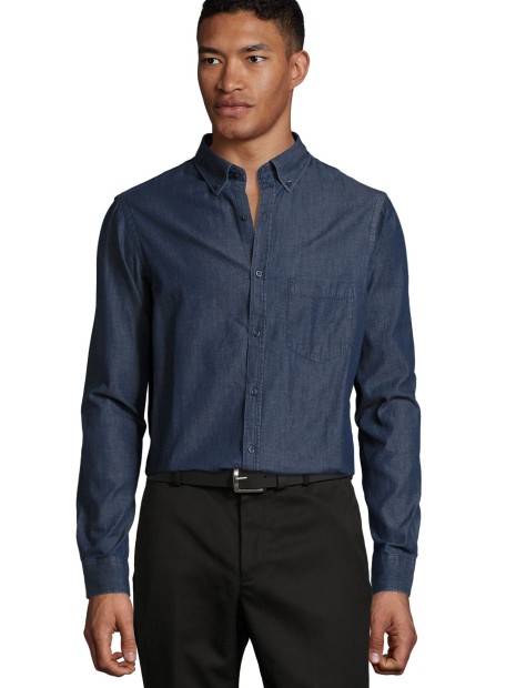Chemises à personnaliser SOL'S Barry Men denim