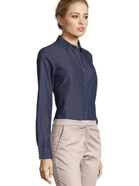 Chemises à personnaliser SOL'S Barry Women denim