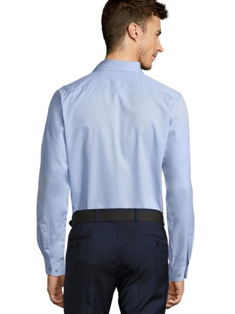 Chemises à personnaliser SOL'S Brody Men bleu ciel