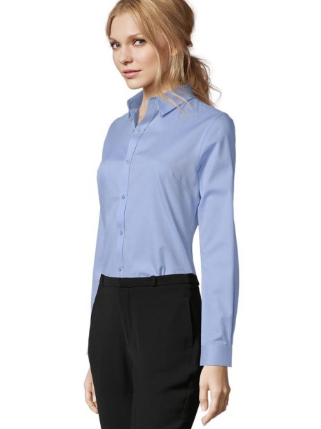 Chemises à personnaliser SOL'S Brody Women bleu ciel