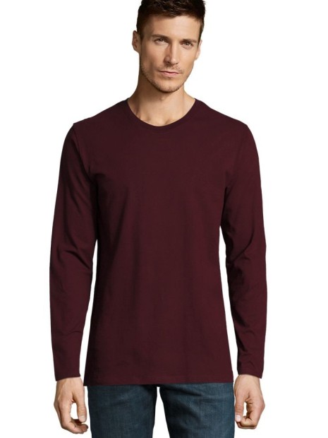 T-Shirts à personnaliser SOL'S Imperial Lsl Men oxblood