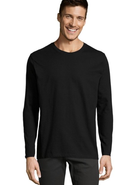 T-Shirts à personnaliser SOL'S Imperial Lsl Men noir profond