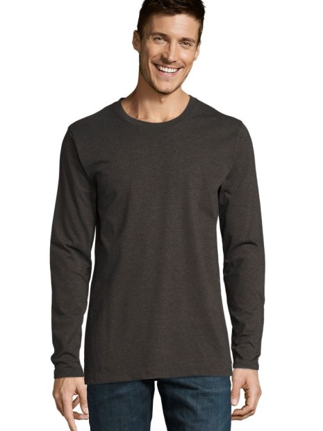 T-Shirts à personnaliser SOL'S Imperial Lsl Men anthracite chin