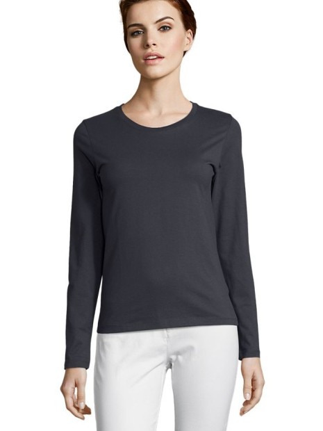T-Shirts à personnaliser SOL'S Imperial Lsl Women gris souris