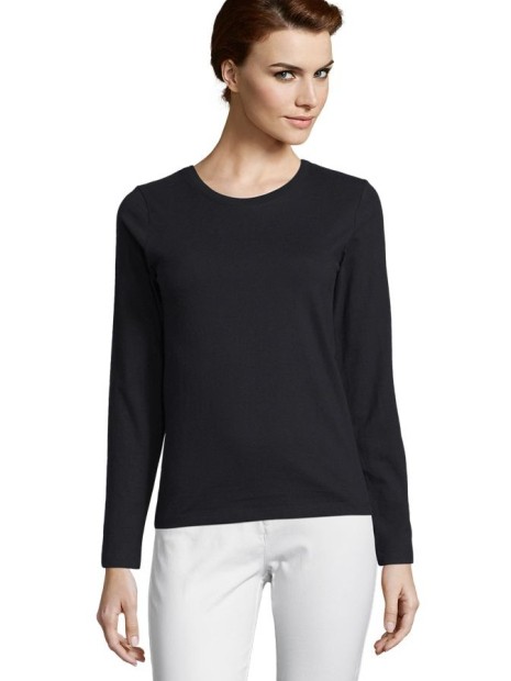 T-Shirts à personnaliser SOL'S Imperial Lsl Women noir profond