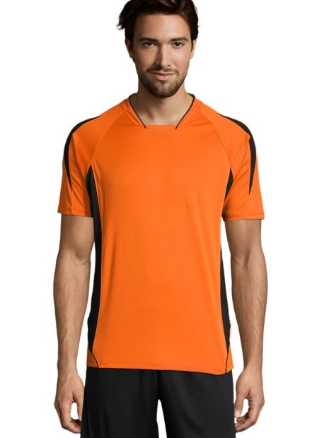 T-Shirts à personnaliser SOL'S Maracana 2 Ssl orange/noir