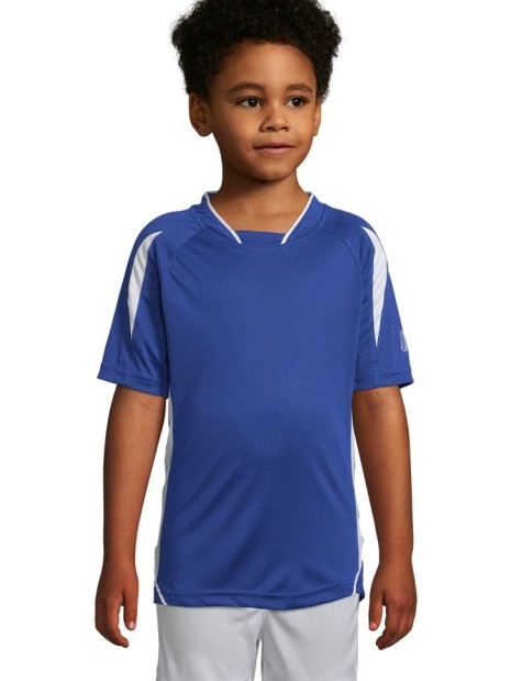 T-Shirts à personnaliser SOL'S Maracana 2 Kids Ssl royal/blanc