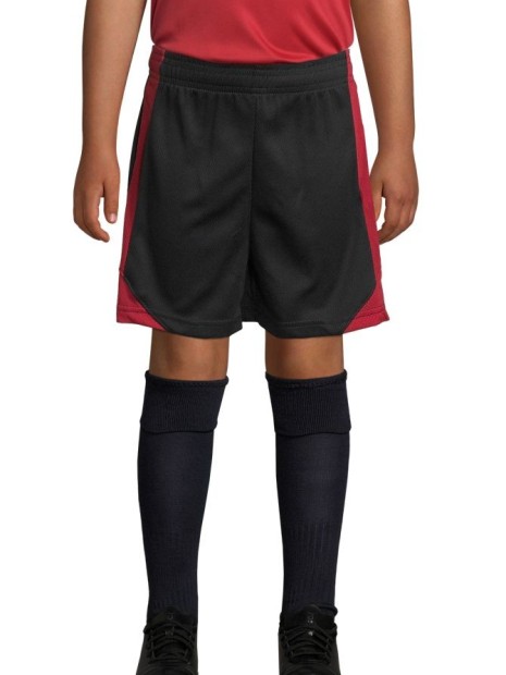Bermudas & Shorts à personnaliser SOL'S Olimpico Kids noir/rouge