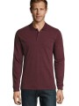 Polos à personnaliser SOL'S Perfect Lsl Men oxblood chiné