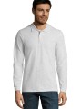 Polos à personnaliser SOL'S Perfect Lsl Men blanc chiné