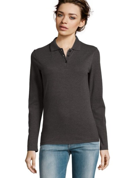 Polos à personnaliser SOL'S Perfect Lsl Women anthracite chin