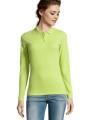Polos à personnaliser SOL'S Perfect Lsl Women vert pomme