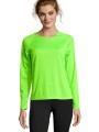 T-Shirts à personnaliser SOL'S Sporty Lsl Women vert fluo