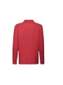 FOL Polo enfant 65/35 manches longues rouge personnalisable