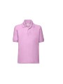 FOL Polo enfant 65/35 rose clair personnalisable