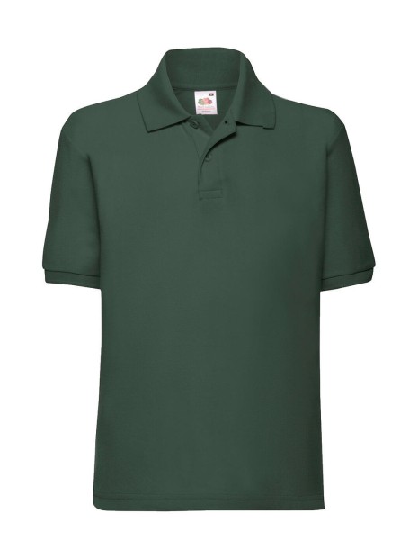 FOL Polo enfant 65/35 vert bouteille personnalisable