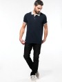 Polos à personnaliser KARIBAN Polo piqué bicolore homme 