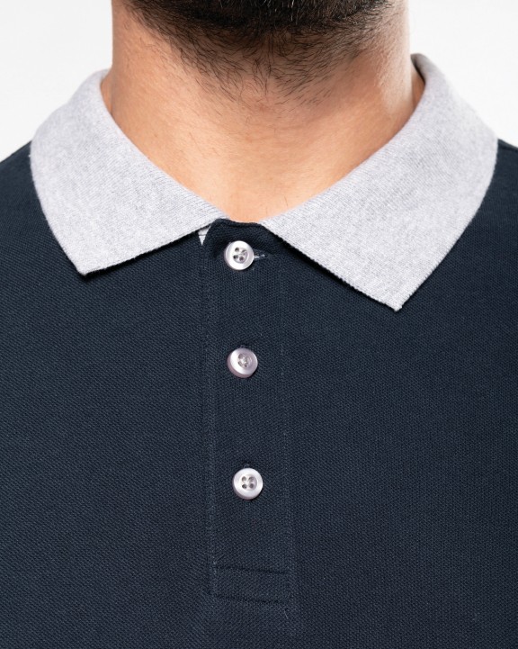 Polo personnalisable KARIBAN Polo piqué bicolore homme