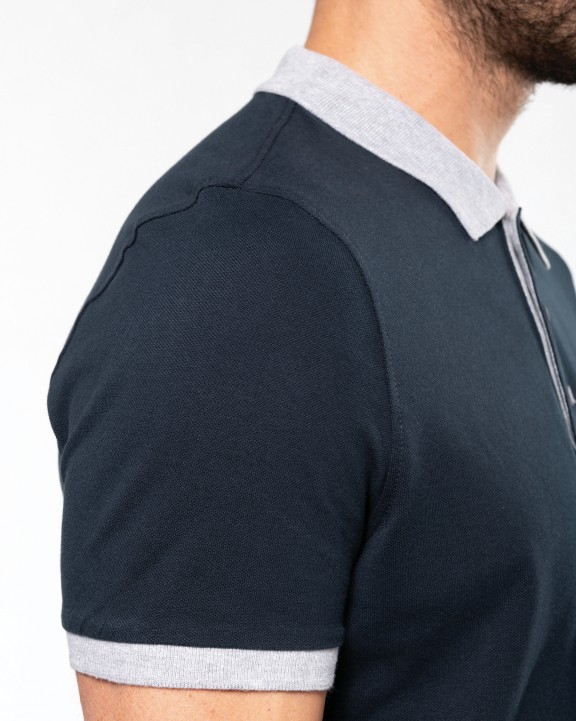 Polo personnalisable KARIBAN Polo piqué bicolore homme