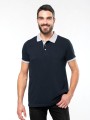 Polos à personnaliser KARIBAN Polo piqué bicolore homme 