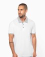 KARIBAN Zweifarbiges Piqué-Polohemd für Herren Poloshirt personalisierbar