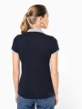 Polos à personnaliser KARIBAN Polo piqué bicolore femme 