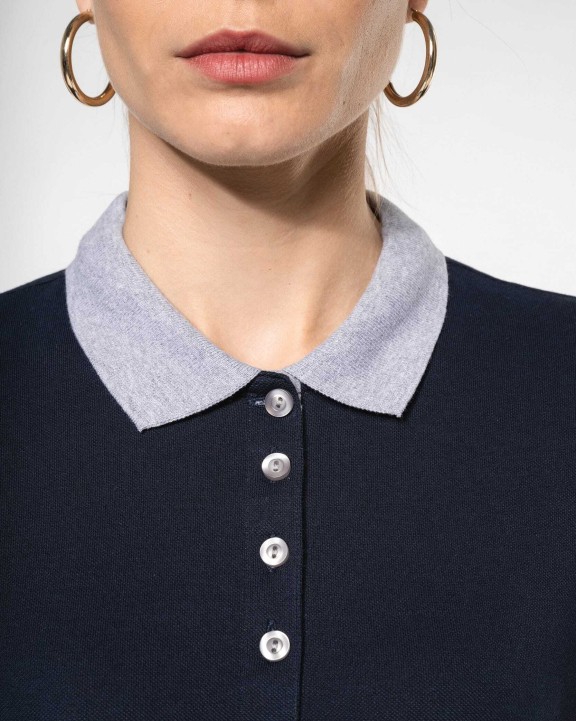 Polo personnalisable KARIBAN Polo piqué bicolore femme